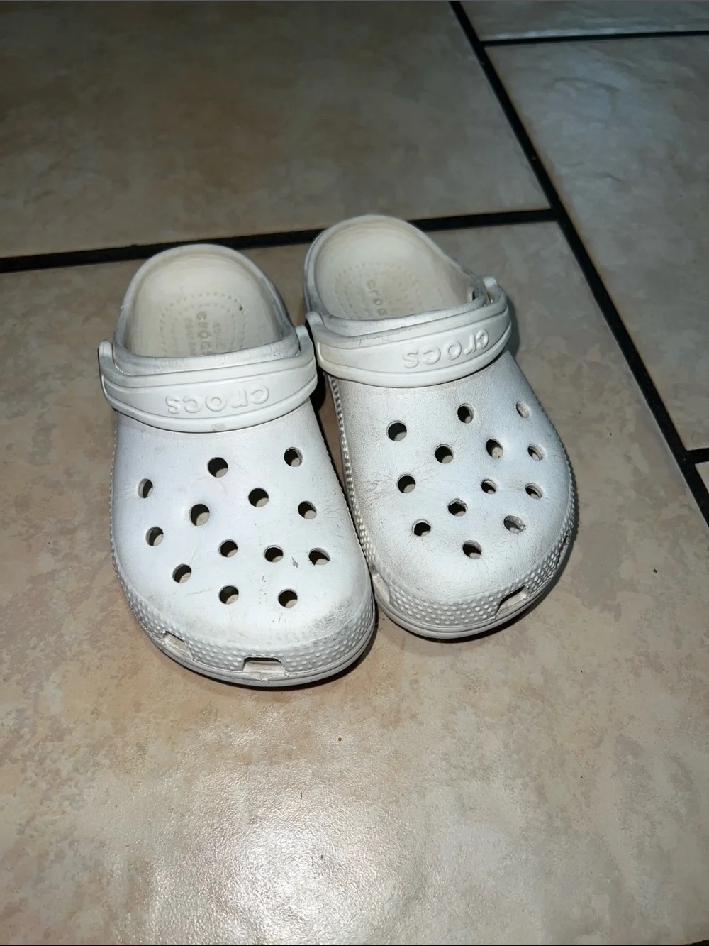 CROCS Kids White Classic Clog